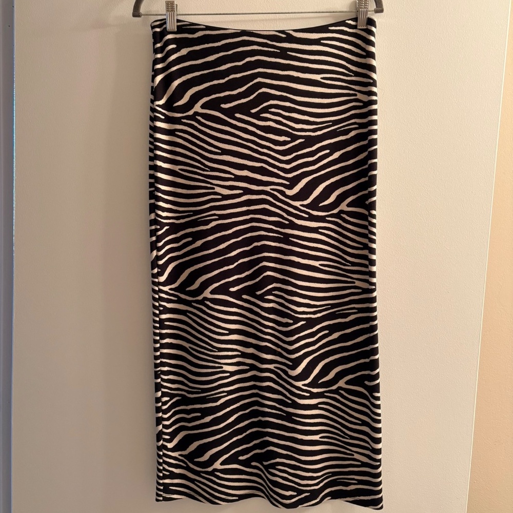 Animal Print Midi Skirt